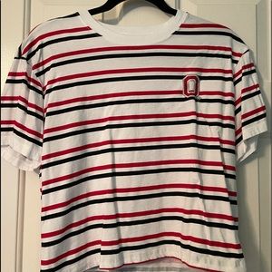 ohio state cropped tee
